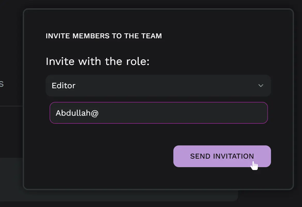 Invite people to a team